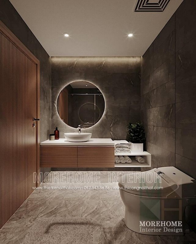 + 13 Mẫu thiết kế phòng tắm chung cư đẹp, độc đáo | nhà thiết kế nội thất MOREHOME